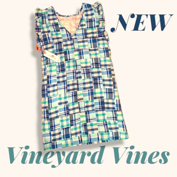 Vineyard Vines Other - Vineyard Vines NWT Blue Flutter Sleeve Dress Girls Size 16